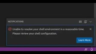 How to fix vscode (ubuntu) - unable to resolve your shell environment in a reasonable time