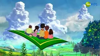 Magic Bhootu And Her Friends Rides on Magic Carpet  | Magic Bhootu | Super Power Kids Show |Zee Kids