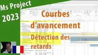 #103 Ms Project 2023 ● Les Courbes d’Avancement ● Simple
