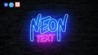 HOW TO MAKE NEON TEXT  || NEON TEXT INTRO(PS TOUCH)|| Kinemaster tutorial || pencil hub