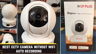 CP PLUS 2MP Full HD Smart Wi-fi CCTV Camera 360° without wifi & auto delete recording review.