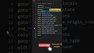 Windows logo using python #shorts