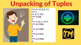 Tuple Unpacking | Tuple Tutorials | Unpacking of Tuples | Tuples in python | Tuples | in hindi | py