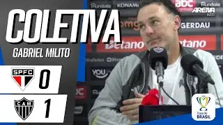 COLETIVA GABRIEL MILITO | AO VIVO | São Paulo 0 x 1 Atlético-MG - Copa do Brasil 2024