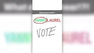 ЧТО ТЫ СЛЫШИШЬ YANNY или LAUREL ?