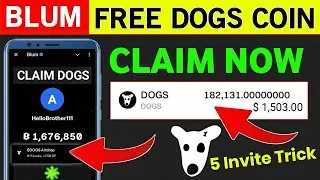 How to Earn FREE $DOGS coins on BLUM (Limited TIME)