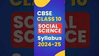 CBSE Class 10 SST Syllabus 2024-25 #cbseclass10 #class10sst  #class10syllabus
