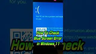 How To Check Blue Screen Error in Windows 11 💻 #youtubeshorts #shorts