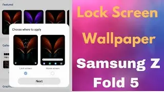 How to Change Lock Screen Wallpaper on Samsung Galaxy Z Fold 5: 2 Methods