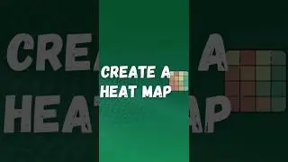 How to Create a Heat Map in 2 STEPS  #excel #tutorial