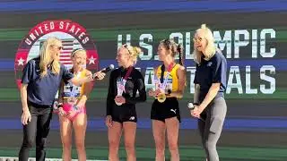 Dakotah Lindwurm, Emily Sisson and Fiona O'Keeffe talk after making 2024 US Olympic Marathon Team