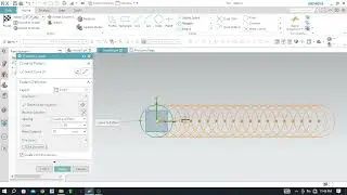 Video-23 Pattern Curve in Seimens NX sketch commands