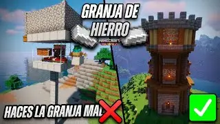 Minecraft 1.20: Tutorial Granja de Hierro Automática en Una Torre Medieval (Granja + Decoración)