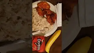 LATE NIGHT SNACK - White Rice, 5 Wings, 1 Banana & Doritos