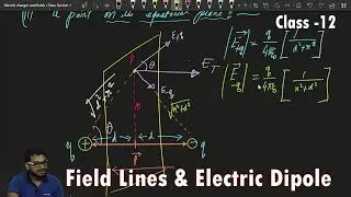 Electric Dipole | Calculate Electric Fields on dipole axis | Fields Lines | Class 12 | CBSE/ISC/JEE