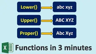 Excel uppercase to lowercase | Change case in Excel