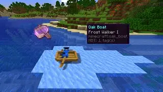 So I gave boats frost walker in Minecraft...