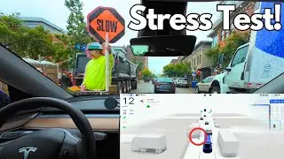 Tesla FSD Update 12.5.4 STRESS TESTED Downtown!