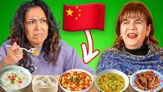 Mexican Moms Try Authentic CHINESE Food!