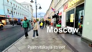 Spring Moscow - Walking on city - Russia 4К