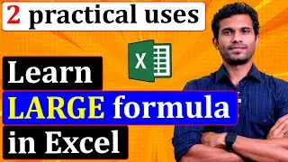 How to use the LARGE formula in Excel