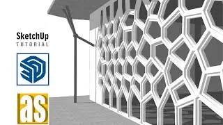 Modeling A Voronoi Parametric Facades/Screen In Sketchup