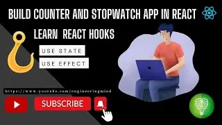 Build Counter and Stopwatch App in React || Learn useState & useEffect React Hooks