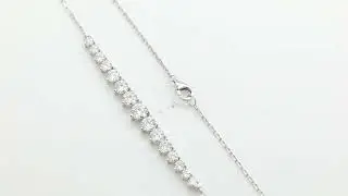 14K white gold necklace