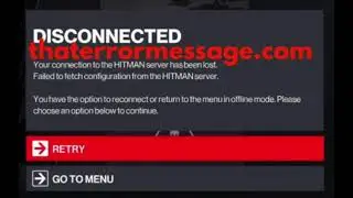 Your connect to the HITMAN server has been lost