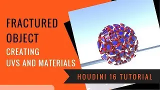 UVing and Adding Materials to a Fractured Object in Houdini