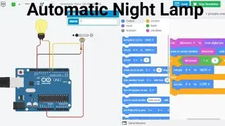 How to make Automatic Night Lamp Using LDR Arduino Tinkercad | Arduino Project | Tinkercad Project