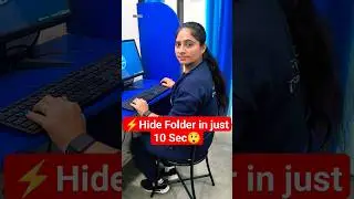 Hide Folder In Just 10 Sec 