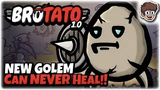 NEW Golem Character, Can NEVER Heal!! | Brotato 1.0