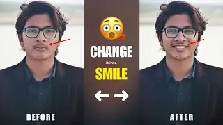 Normal Face to Smile Face Photo Editing | Smile Photo Editing | Face Smile Photo Editing App
