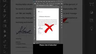 How to make Digital Signature in Photoshop #graphicdesign #shorts