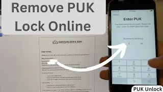 SIM Locked by PUK Code / Remove PUK code and Unlock your SIM Card Online