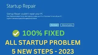 ✅How To Fix Startup Repair Couldn’t Repair Your PC In Windows 10/11(5 New Methods 2024) Boot Issue