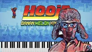 Hooja - Banan Melon Kiwi & Citron (Piano Tutorial)