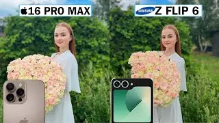 iPhone 16 Pro Max Vs Samsung Galaxy Z Flip 6 Camera Test Comparison | better then ever