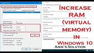 Increase RAM (virtual memory) in Windows 10 - 2021 Working Tutorial || Latest Video 2021 ||