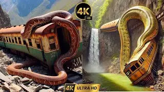 abandoned train explain| dad bus big snak explain|4k ultra quality