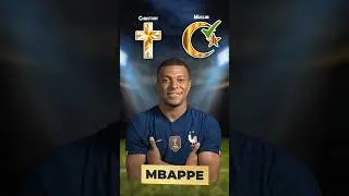 RELIGION OF FAMOUS FOOTBALL PLAYERS ☪🕉✝ #shorts #religion #muslim #football #soccer #mbappe