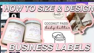 HOW TO SIZE LABELS FOR PRODUCTS | HOW TO MAKE YOUR OWN LABELS FOR YOUR BUSINESS |MAKE PRODUCT LABELS