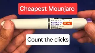 How to take Mounjaro lower dose by counting clicks from 15mg Mounjaro Kwikpen?