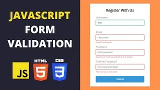 JavaScript Form Validation - JavaScript Beginner Projects