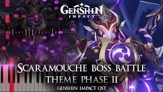 ｢Scaramouche Boss Battle Theme Phase II｣ - Genshin Impact OST Piano Cover [Sheet Music]