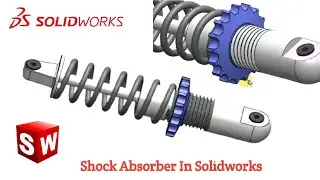 Solidworks Tutorials | Sketch Shock Absorber In Solidworks