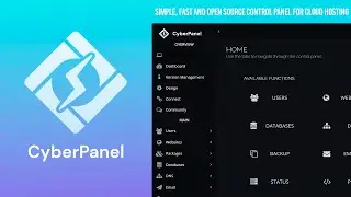 Cyberpanel | Panel de control simple, rápido y de código abierto para alojamiento en la nube