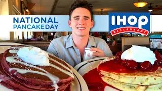 Happy National Pancake Day! // IHOP (Mukbang / Eating Show)