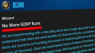 GDKP BANNED IN SEASON OF DISCOVERY? I CAN'T BELIEVE IT...